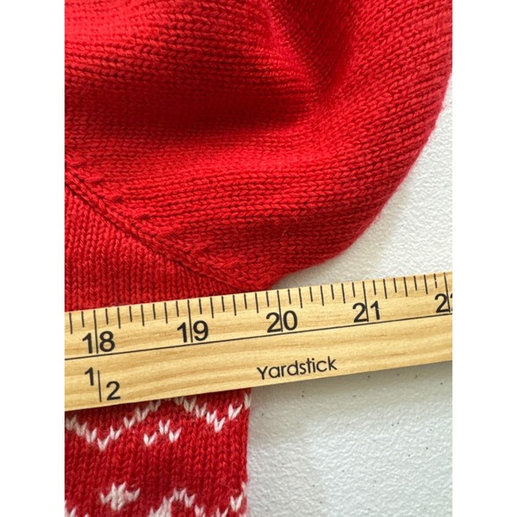 Holiday Time Llama Snowflake Ugly Christmas Sweater kid XL 14-16 Red Festive - Picture 5 of 7